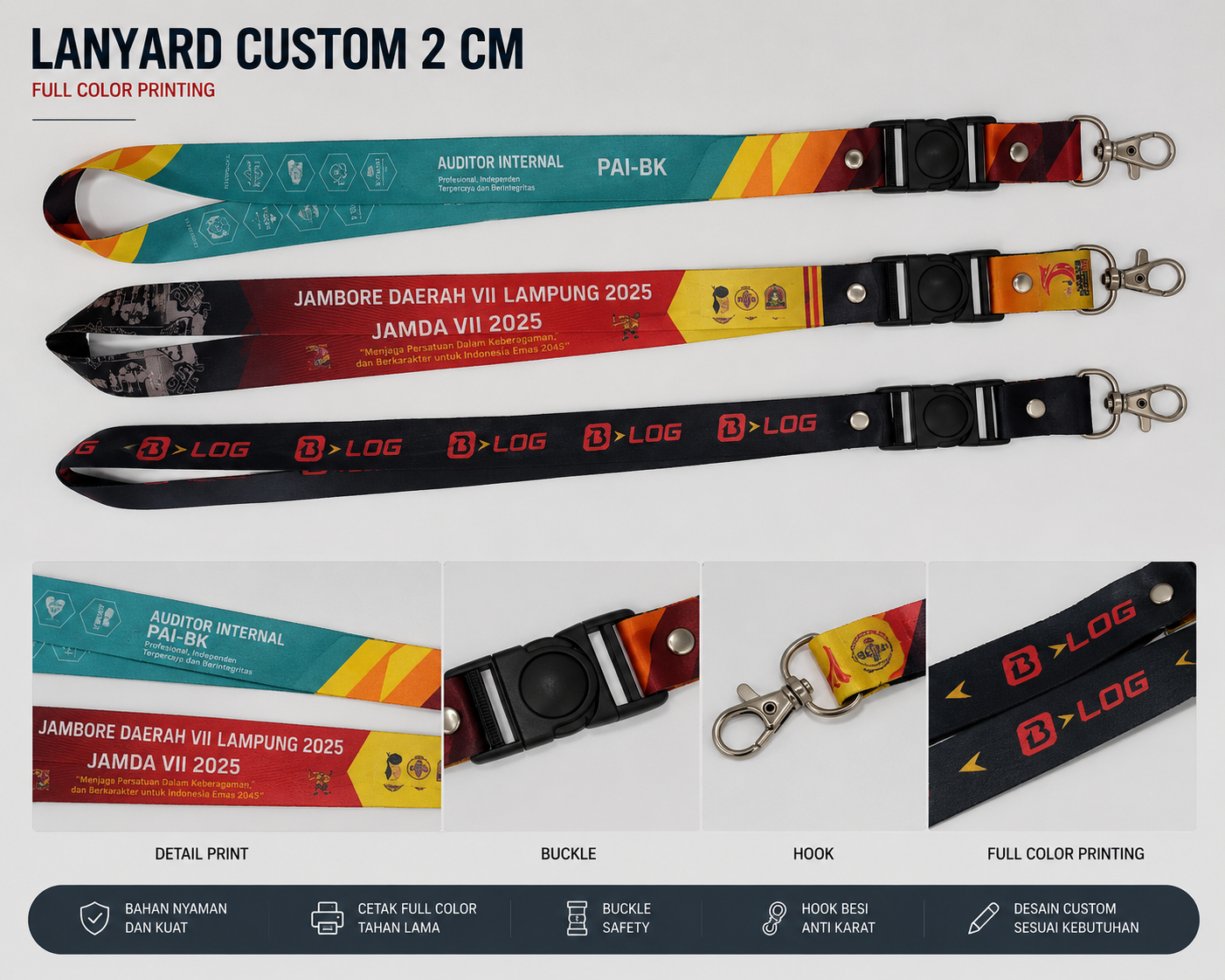Kipas tangan custom dengan desain promosi